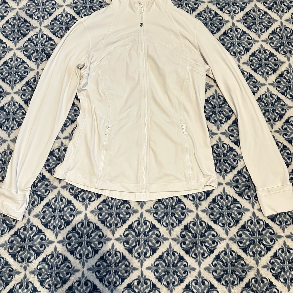Lululemon size 12 white define jackets